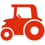 Silhouette tractor